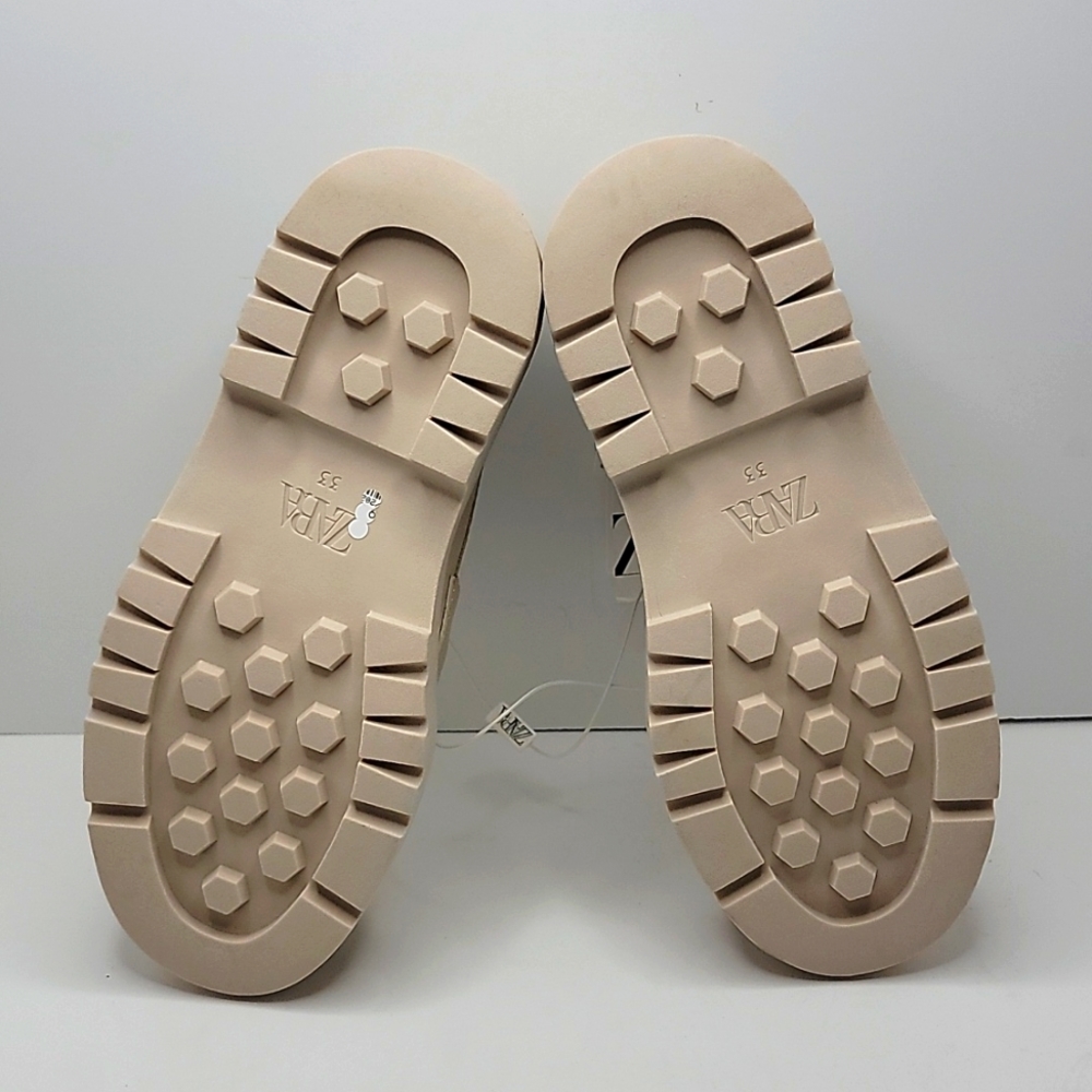 ZARA | beige chunky loafer NWT | Little Girl sz 2 - Picture 6 of 7